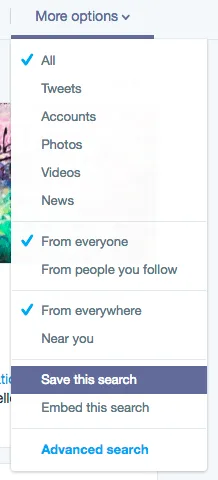 Twitter Advanced Search web design Hampshire