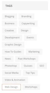 blog sidebar
