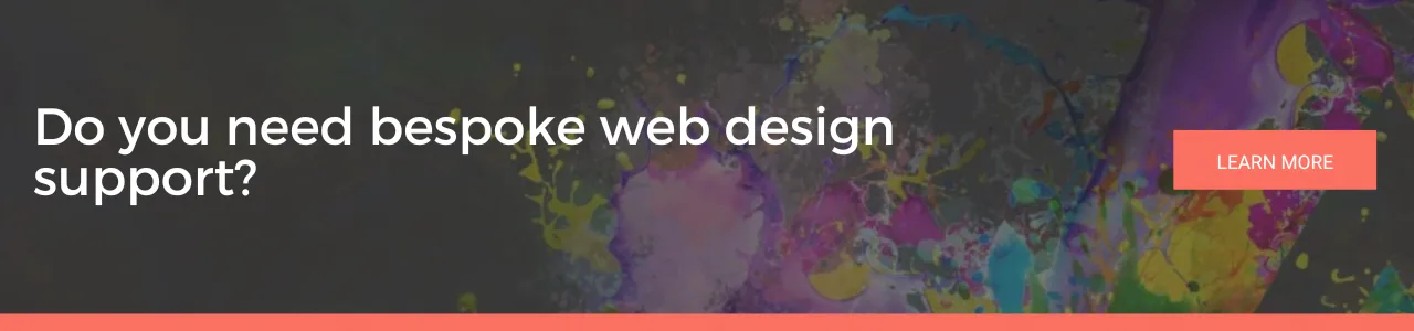 A bespoke web design CTA image